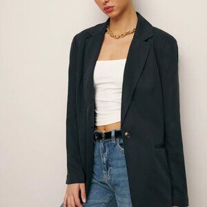 Reformation Classic Relaxed Black Blazer